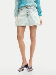 Desigual Spódnica jeansowa Fal Globo 26SWFD01 Niebieski Regular Fit. Niebieskie spódniczki damskie Desigual, m, bez wzorów, z bawełny. Za 489.99 zł.