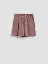 Szorty comfort z lyocellem - fioletowy. Fioletowe szorty męskie Reserved, bez wzorów, z dzianiny. Za 119.99 zł.