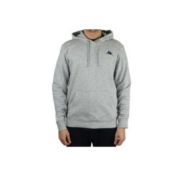 Bluza dresowa sportowa męska Kappa Vend Hooded. Szare bluzy bez kaptura męskie Kappa, bez wzorów, z bawełny, sportowe, bez kołnierzyka, bez ramiączek. Za 99.99 zł.