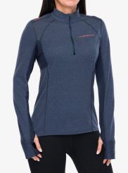 Bluza do biegania damska La Sportiva Swift Long Sleeve. Niebieskie kurtki do biegania damskie La Sportiva, s, bez wzorów, z materiału, bez kaptura. Za 362.99 zł.