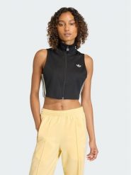 Adidas Top Classic KD7972 Czarny Slim Fit. Czarne topy damskie Adidas, m, bez wzorów, z bawełny, bez kołnierzyka. Za 198.99 zł.