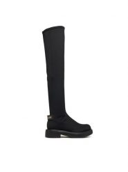 LOVE MOSCHINO Muszkieterki JA26114G1PIM400A Czarny. Czarne kozaki damskie Love Moschino, z materiału, bez obcasa, na płaskiej podeszwie. Za 1,099.00 zł.
