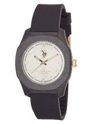 U.S. Polo Assn. Zegarek kwarcowy w kolorze czarno-białym rozmiar: onesize. Czarne, analogowe zegarki męskie U.S. Polo Assn. Za 173.99 zł.