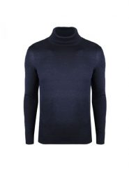 Xagon Man Sweter "Turtleneck" | ELV-04-18 | Mężczyzna | Granatowy. Niebieskie swetry męskie Xagon Man, m, bez wzorów, z nylonu, bez kołnierzyka. W wyprzedaży za 159.00 zł.