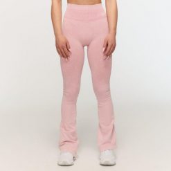 Legginsy damskie fitness bezszwowe flare Fierce. Czerwone legginsy damskie GYMBEAM, xl, bez wzorów, z elastanu, z podwyższonym stanem, na fitness i siłownię. Za 123.90 zł.