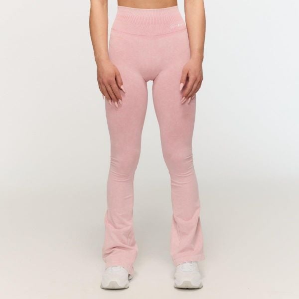 Legginsy damskie fitness bezszwowe flare Fierce. Czerwone legginsy damskie GYMBEAM, xs, bez wzorów, z elastanu. Za 123.90 zł.