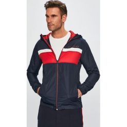 Jack & Jones - Kurtka. Niebieskie kurtki męskie Jack & Jones, l, bez wzorów, z materiału, z kapturem. W wyprzedaży za 99.90 zł.