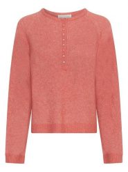 MOSS COPENHAGEN Sweter w kolorze pomarańczowo-jasnoróżowym rozmiar: S/M. Pomarańczowe swetry klasyczne damskie MOSS COPENHAGEN, m, bez kołnierzyka. Za 204.95 zł.