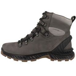 Buty trekkingowe męskie Ecco Exohike Mid Nubukleder. Szare buty trekkingowe męskie ECCO, z materiału, za kostkę, bez zapięcia. Za 915.00 zł.