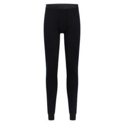 Legginsy męskie Odlo BL BOTTOM long MERINO. Czarne bielizna termoaktywna męska Odlo, l, bez wzorów. Za 305.99 zł.