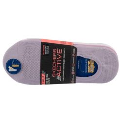 Skarpetki sportowe damskie 5pk Microfiber Liner Socks. Fioletowe skarpetki damskie Skechers, bez wzorów, z elastanu. Za 79.99 zł.