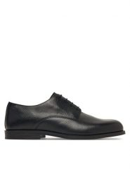 Calvin Klein Półbuty Ess Rubber Derby HM0HM02268 Czarny. Czarne buty wizytowe męskie CALVIN KLEIN, ze skóry, bez zapięcia. Za 649.99 zł.