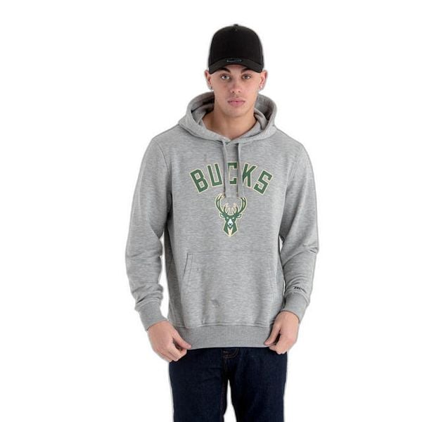 Bluza z kapturem Milwaukee Bucks NBA. Szare bluzy z kapturem męskie New Era, m. Za 293.50 zł.