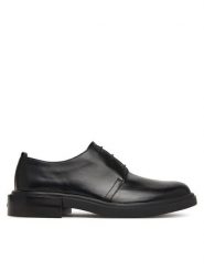 Calvin Klein Półbuty Cupped Postman Derby Laceup Lth HM0HM01996 Czarny. Czarne buty wizytowe męskie CALVIN KLEIN, ze skóry, bez zapięcia. Za 849.99 zł.