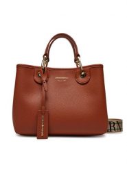 Emporio Armani Torebka EW000361 AF12103 M6030 Brązowy. Brązowe torebki klasyczne damskie Emporio Armani, bez wzorów, ze skóry, bez dodatków. Za 759.99 zł.