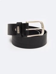 Pasek męski skórzany czarny Pelle 906. Czarne paski męskie Big Star, bez wzorów, z materiału, eleganckie. Za 159.99 zł.