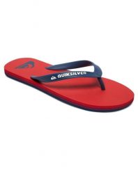 Klapki japonki dla Mężczyzn MOLOKAI. Czerwone klapki i japonki męskie Quiksilver, z gumy. Za 76.80 zł.