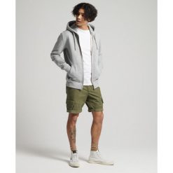 Bluza z kapturem z bawełny organicznej z zamkiem błyskawicznym Superdry Vintage. Szare bluzy z kapturem męskie Superdry., xl, z bawełny. Za 351.00 zł.