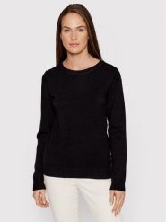 Vila Sweter Ril 14054177 Czarny Regular Fit. Czarne swetry klasyczne damskie Vila, xs, z wiskozy, bez kołnierzyka. Za 69.99 zł.