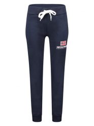 Geographical Norway Spodnie dresowe "Max" w kolorze granatowym rozmiar: M. Niebieskie spodnie dresowe damskie Geographical Norway, m, bez wzorów, z dresówki. Za 109.78 zł.