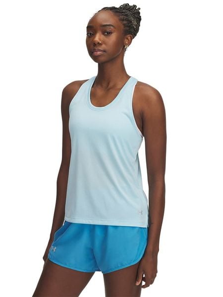 Under Armour Top sportowy w kolorze błękitnym rozmiar: L. Niebieskie topy damskie Under Armour, l, bez wzorów, z materiału, bez kołnierzyka. Za 78.84 zł.
