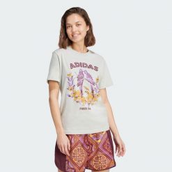 Koszulka adidas X FARM Graphic 2. Szare bluzki damskie Adidas, s, bez wzorów, bez ramiączek. Za 149.00 zł.