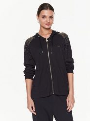 Liu Jo Sport Bluza TA3212 J5942 Czarny Regular Fit. Czarne bluzy bez kaptura damskie Liu Jo Sport, s, bez wzorów, z syntetyku, bez ramiączek, bez kaptura. Za 399.99 zł.