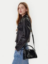 Guess Torebka Amys HWMY96 59160 Czarny. Czarne torebki klasyczne damskie Guess, z aplikacjami, ze skóry, bez dodatków. Za 309.99 zł.