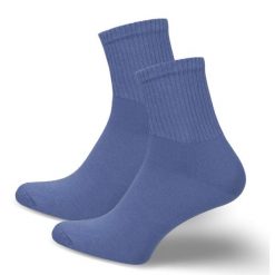 Męskie skarpetki ACTIVE GŁADKIE 427 JEANS. Niebieskie skarpetki męskie Milena, bez wzorów, z bawełny. Za 15.90 zł.