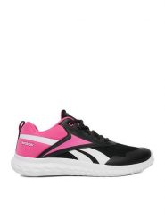Reebok Buty do biegania REEBOK RUSH RUNNER 5 IF7925 Czarny. Czarne buty sportowe dziewczęce Reebok, bez wzorów, z materiału, bez zapięcia. Za 219.99 zł.