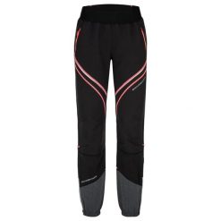 Damskie spodnie outdoorowe Loap Uxrie czarne. Czarne spodnie dresowe damskie LOOP, bez wzorów, z elastanu. Za 250.99 zł.