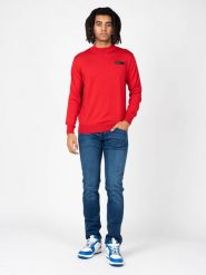 Plein Sport Sweter | MLPS90352 | Mężczyzna | Czerwony. Czerwone swetry męskie Plein Sport, m, bez wzorów, z wełny, bez kołnierzyka. W wyprzedaży za 439.00 zł.