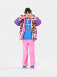 Marc Jacobs Spodnie materiałowe W14333 Różowy Flare Fit. Czerwone spodnie dziewczęce MARC JACOBS, z bawełny. Za 629.99 zł.