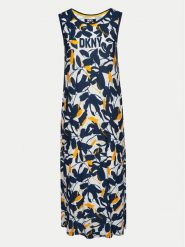 DKNY Koszula nocna YI60014 Granatowy Regular Fit. Niebieskie koszule nocne damskie DKNY, bez wzorów, z wiskozy. Za 209.99 zł.