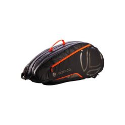 Torba tenis i inne sporty rakietowe 530 L. Czarne torby sportowe damskie ARTENGO, bez wzorów, z materiału, bez dodatków. Za 129.99 zł.