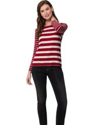 Heine Koszulka w kolorze czerwono-białym rozmiar: 34. Czerwone t-shirty damskie Heine, bez wzorów, bez kołnierzyka. Za 39.99 zł.