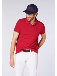 Polo Sylt Koszulka polo w kolorze czerwonym rozmiar: 3XL. Czerwone koszulki polo męskie Polo Sylt, xl, bez wzorów, z bawełny, bez ramiączek. Za 122.96 zł.