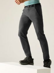 Regatta Spodnie trekkingowe "Xert Stretch" w kolorze antracytowym rozmiar: 48. Czarne spodnie dresowe damskie Regatta, z materiału. Za 163.26 zł.