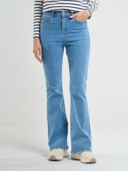 BIG STAR Dżinsy - Bootcut fit - w kolorze niebieskim rozmiar: W32/L32. Niebieskie jeansy damskie Big Star, z podwyższonym stanem. Za 145.26 zł.