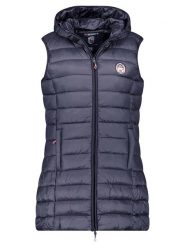 Geographical Norway Kamizelka pikowana "Vatikabadge" w kolorze granatowym rozmiar: L. Niebieskie kamizelki damskie Geographical Norway, l. Za 149.31 zł.