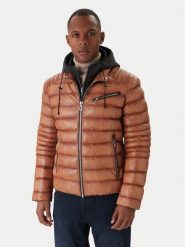 Milestone Kurtka skórzana Ms Apollo 531068 60510 Miedziany Regular Fit. Brązowe kurtki męskie Milestone, m, bez wzorów, ze skóry, bez kaptura. Za 2,199.00 zł.