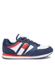 Tommy Hilfiger Sneakersy T3X9-33664-1269Y Granatowy. Niebieskie buty sportowe chłopięce Tommy Hilfiger, bez wzorów, ze skóry, bez zapięcia. Za 239.99 zł.
