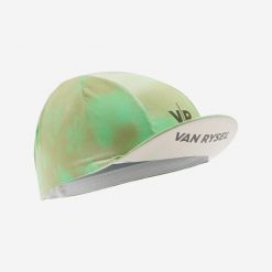 Czapka z daszkiem na rower szosowy Van Rysel EDR LTD. Zielone czapki męskie VAN RYSEL, bez wzorów, z elastanu, sportowe. Za 44.99 zł.