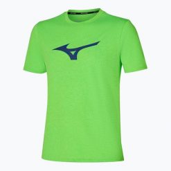 Koszulka do biegania męska Mizuno Core RB Tee. Zielone t-shirty sportowe męskie Mizuno, m, z materiału, bez ramiączek, do biegania. Za 94.99 zł.