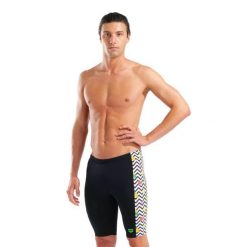 Kąpielówki męskie spodenki jammery pływackie na basen Arena Fruits. Czarne kąpielówki męskie Arena, l, bez wzorów, do pływania. Za 219.99 zł.