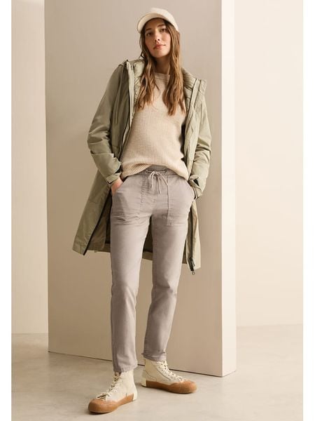 Cecil Spodnie dresowe w kolorze beżowym rozmiar: L/L28. Brązowe spodnie dresowe damskie Cecil, l, bez wzorów, z dresówki. Za 88.64 zł.