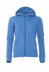 Clique Loris Women bluza damska z kapturem i suwakiem ze slub cotton – polar. Niebieskie bluzy z kapturem damskie CLIQUE, s, z polaru. Za 162.15 zł.