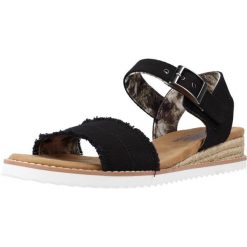 Sandały Skechers Model Desert Kiss Adobe Princess Kolor Czarny. Czarne sandały damskie Skechers, bez wzorów, z gumy, bez obcasa. Za 297.00 zł.