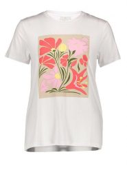 Kaffe Koszulka w kolorze białym rozmiar: S. Białe bluzki damskie Kaffe, s, bez wzorów, bez kołnierzyka, bez ramiączek. Za 43.99 zł.