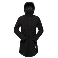 Kurtka damska miejska przeciwdeszczowa Alpine Pro Omona. Czarne kurtki damskie Alpine Pro, bez wzorów, bez kaptura. Za 549.00 zł.